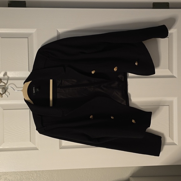 Womens crop jacket with gold buttons - Picture 1 of 4
